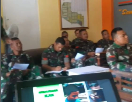 narasumber budidaya ikan Tunas Mina Lestari di YON ARMED