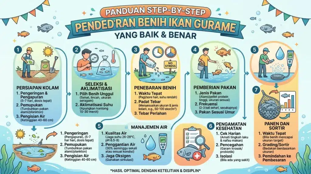 pemeliharaan benih gurame